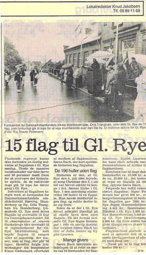 Udklip af artikel fra Midtjyllands Avis 16. juni 1987.